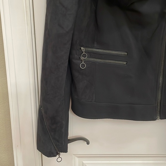 WORTHINGTON black moto style jacket. M - Picture 4 of 8